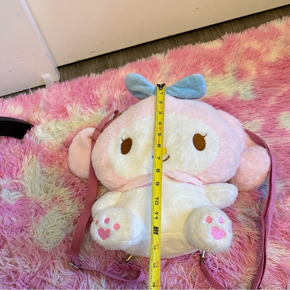 Sanrio my melody plush Backpack removable straps - Picture 6 of 7